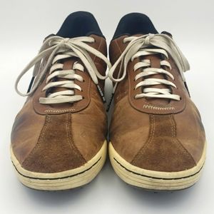 ADIDAS Tan Distressed Sneakers